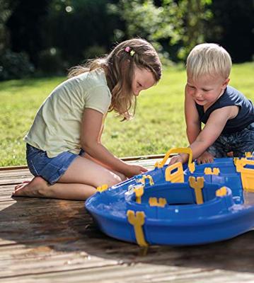 BIG waterplay waterbaan rotterdam met bootje & figuur 90x50x9 cm
