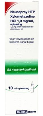 Healthypharm Neusspray xylometazoline 1.0% 10 Milliliter