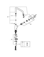 Grohe Essence New Keukenmengkraan cool sunrise geborsteld - thumbnail