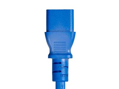 Monoprice 18AWG Verlengkabel/snoer - 2,4 m - Blauw 3 Dirigent PC/Mon 10A (IEC 60320 C14 naar IEC 60320 C13)