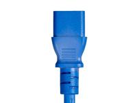 Monoprice 18AWG Verlengkabel/snoer - 2,4 m - Blauw 3 Dirigent PC/Mon 10A (IEC 60320 C14 naar IEC 60320 C13) - thumbnail