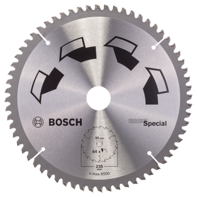 Bosch Accessoires Cirkelzaagblad Special 235X2X30/T64 - 2609256895
