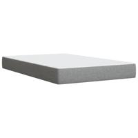 Boxspring met matras stof lichtgrijs 120x200 cm - thumbnail