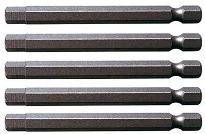 KS Tools 911.7758 Inbus-bit Speciaal staal Vernikkeld E 6.3 5 stuk(s)
