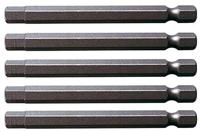 KS Tools 911.7758 Inbus-bit Speciaal staal Vernikkeld E 6.3 5 stuk(s) - thumbnail