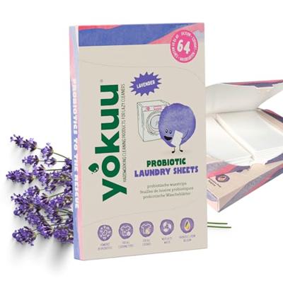 Yokuu Wasstrips - wasmiddeldoekjes - lavendel - 32 stuks