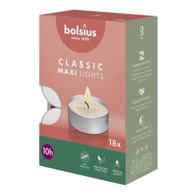 Bolsius Theelicht Classic Maxi Lights Bolsius Theelicht Classic Maxi Lights