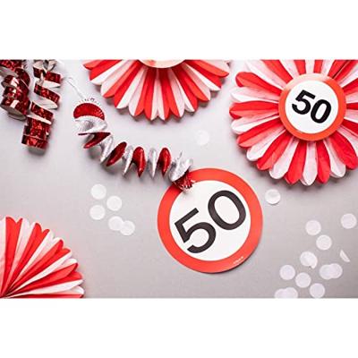 Honeycomb waaier verkeersbord 50 jaar