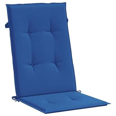 VidaXL Tuinstoelkussens 4 st hoge rug 120x50x3 cm stof koningsblauw