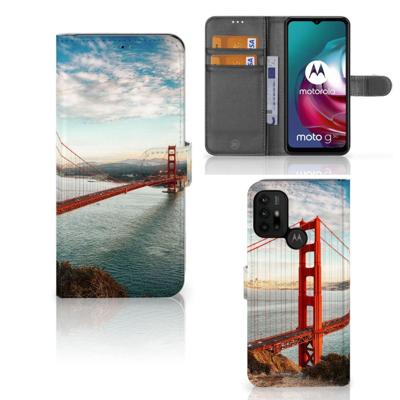 Motorola Moto G10 | G20 | G30 | Flip Cover | Golden Gate Bridge