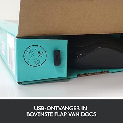 Logitech MK270 Draadloos Toetsenbord en Muis QWERTY Toetsenbord Zwart - thumbnail