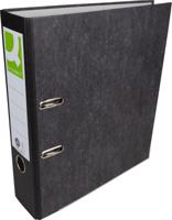 Q-CONNECT ordner, voor ft A4, uit karton, rug van 8 cm, gewolkt zwart - thumbnail