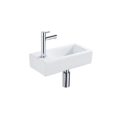 QeramiQ Fuente Fonteinset - 37.5x18.5x9cm - keramiek - kraangat links - fonteinkraan chroom - afvoerplug - verlaagd sifon - Glans wit SW1122449/SW696209/SW696219/SW696234 QeramiQ Fuente Fonteinset - 37.5x18.5x9cm - keramiek - kraangat links - fonteinkraan chroom - afvoerplug - verlaagd sifon - Glans wit SW1122449/SW696209/SW696219/SW696234