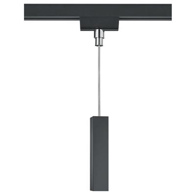 Trion Dual Spanningsrail Hanglamp Adapter - 2 Fase - Mat Zwart