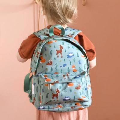 Kleine rugzak voor kinderen VRIENDEN VAN HET BOS A Little Lovely Company mintgroen