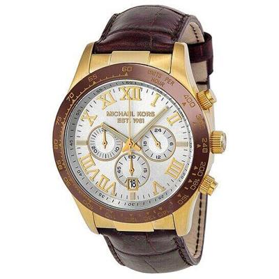 Horlogeband Michael Kors MK8263 Leder Bruin 22mm Horlogeband Michael Kors MK8263 Leder Bruin 22mm