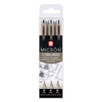Fineliner Sakura pigma micron blister 3 stuks zwart - thumbnail