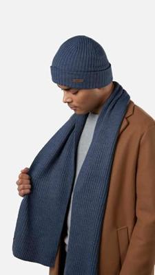 Barts Wilbert Scarf Sjaal Heren Blue one size