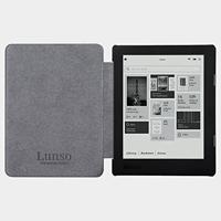 Lunso - Kobo Aura H20 Edition 2 hoes (6.8 inch) - Vegan Saffiano Leren sleep cover - Tulpen - thumbnail