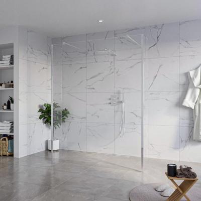 Fortifura Galeria Vrijstaande Inloopdouche - 160x200cm - Helder - antikalk - 8mm veiligheidsglas - 2 zijwanden 30cm - wandsteunen en hoekprofielen - Chroom SW927766 2x/SW797918/SW797909 2x/SW358024 2x Fortifura Galeria Vrijstaande Inloopdouche - 160x200cm - Helder - antikalk - 8mm veiligheidsglas - 2 zijwanden 30cm - wandsteunen en hoekprofielen - Chroom SW927766 2x/SW797918/SW797909 2x/SW358024 2x