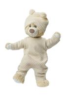 Heless Poppen brei overall ecru, 35-45 cm - thumbnail