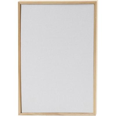 Creativ Company Canvas paneel met lijst, afm 15,8x23,8 cm, 280 gr, wit, 1 stuk
