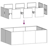Plantenbak 120x80x40 cm staal olijfgroen - thumbnail