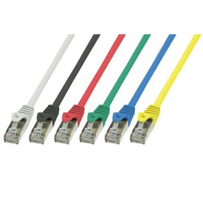 LogiLink CP1087S RJ45 Netwerkkabel, patchkabel CAT 5e F/UTP 7.50 m Geel Snagless 1 stuk(s)