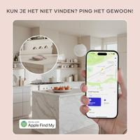 Satechi FindAll vegan-lederen sleutelhanger met FindMy - Desert Rose - thumbnail