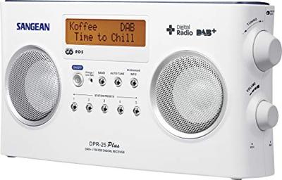 Sangean DPR-25+ Transistorradio DAB+, VHF (FM) AUX Acculaadfunctie Zwart