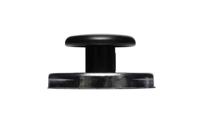 Magneet met knop MAUL Ø36mm trekkracht 5kg chroom/zwart - thumbnail