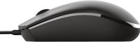 Trust BASI WIRED MOUSE Muis Zwart - thumbnail