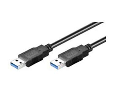 USB 3.0, M/M, 3 m – USB-kabel (M/M, 3 m, 3.0 (3.1 gen. 1), USB A, USB A, stekker/stekker, zwart.
