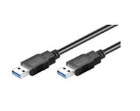 USB 3.0, M/M, 3 m – USB-kabel (M/M, 3 m, 3.0 (3.1 gen. 1), USB A, USB A, stekker/stekker, zwart. - thumbnail