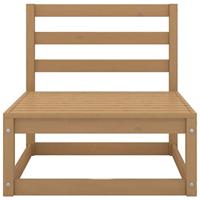 9-delige Loungeset massief grenenhout honingbruin - thumbnail