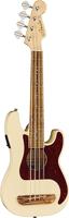 Fender Fullerton Precision Bass Uke WN Tortoiseshell Pickguard Olympic White elektrisch-akoestische bas ukelele - thumbnail