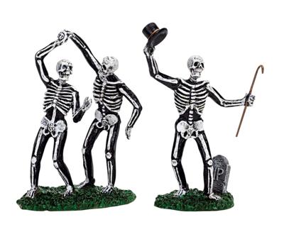 Kerstfiguur Dancing skeletons set of 2 LEMAX - Lemax