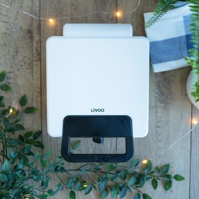 Wafelijzer met regelbare thermostaat - LIVOO - DOP206 - 1200W - 2 wafels - Antiaanbaklaag - Oppervlakte 14,5 x 17,5 cm - Indicatielampjes