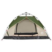 Koepeltent 3-persoons snelontgrendeling groen - thumbnail