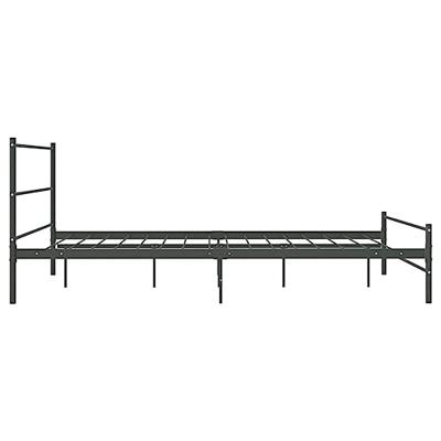 VidaXL Bedframe zonder matras metaal grijs 140x200 cm