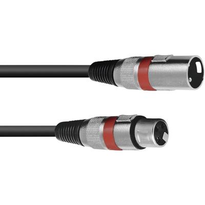 OMNITRONIC XLR Cable 3-pin 1.5m bk/rd
