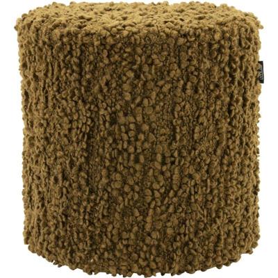 By-Boo Poef 'Vista' 40cm, kleur Mosterdgeel