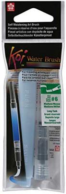 Sakura koi water brush, flat, maat m, lang reservoir