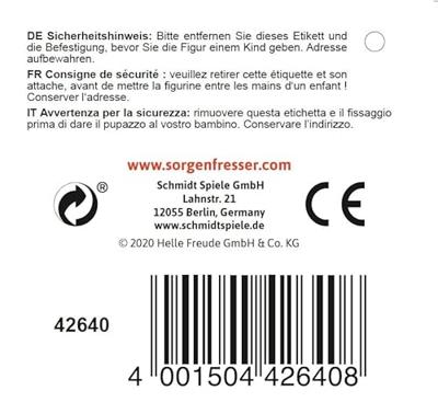 Schmidt Spiele Zorgenvriendje - Lola pluchenspeelgoed Schmidt Spiele Zorgenvriendje - Lola pluchenspeelgoed