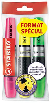STABILO LUMINATOR markeerstift, etui van 4 stuks in geassorteerde kleuren