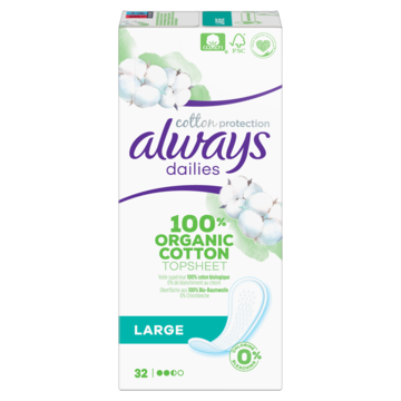 Dailies cotton protection inlegkruisjes large