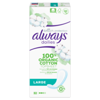 Dailies cotton protection inlegkruisjes large - thumbnail