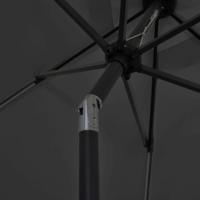 VidaXL Parasol met led-verlichting en aluminium paal 300 cm antraciet - thumbnail