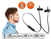 Lenco EPB-030 zweetbestendige Bluetooth hoofdtelefoon, in-ear hoofdtelefoon, Bluetooth 5.0, li-ion-accu met 100 mAh, tot 10 uur speeltijd, handsfree-functie, zwart - thumbnail