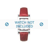 Tommy Hilfiger horlogeband TH679300938 / TH-45-3-14-0700 - 1780749 Leder Rood 15mm + rood stiksel - thumbnail